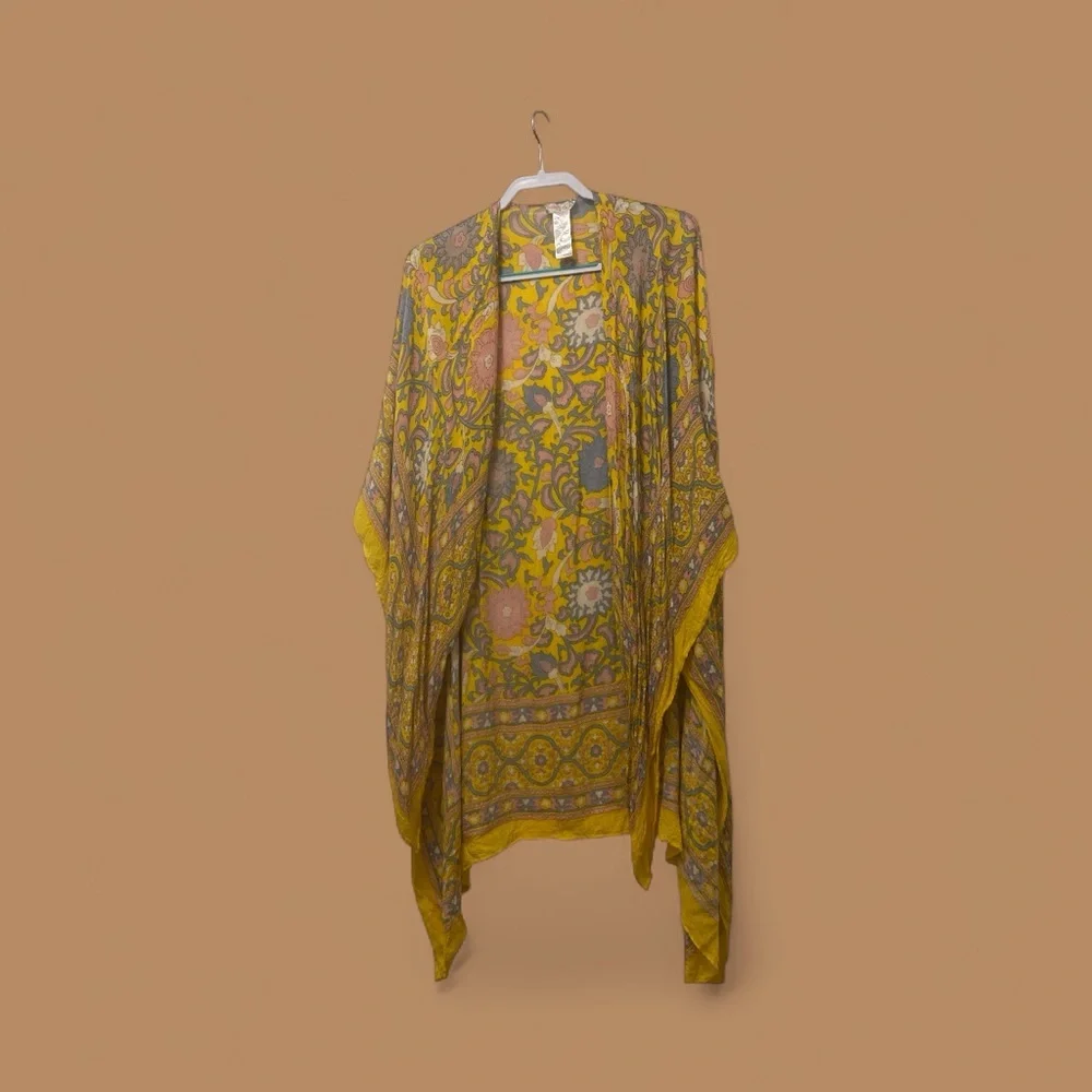 Free People Yellow Floral Beach Cover-Up - Picture 2 of 5